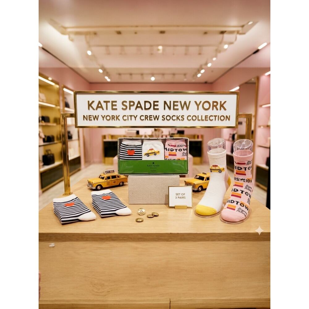 Kate Spade New York 3-Pack Crew Socks New